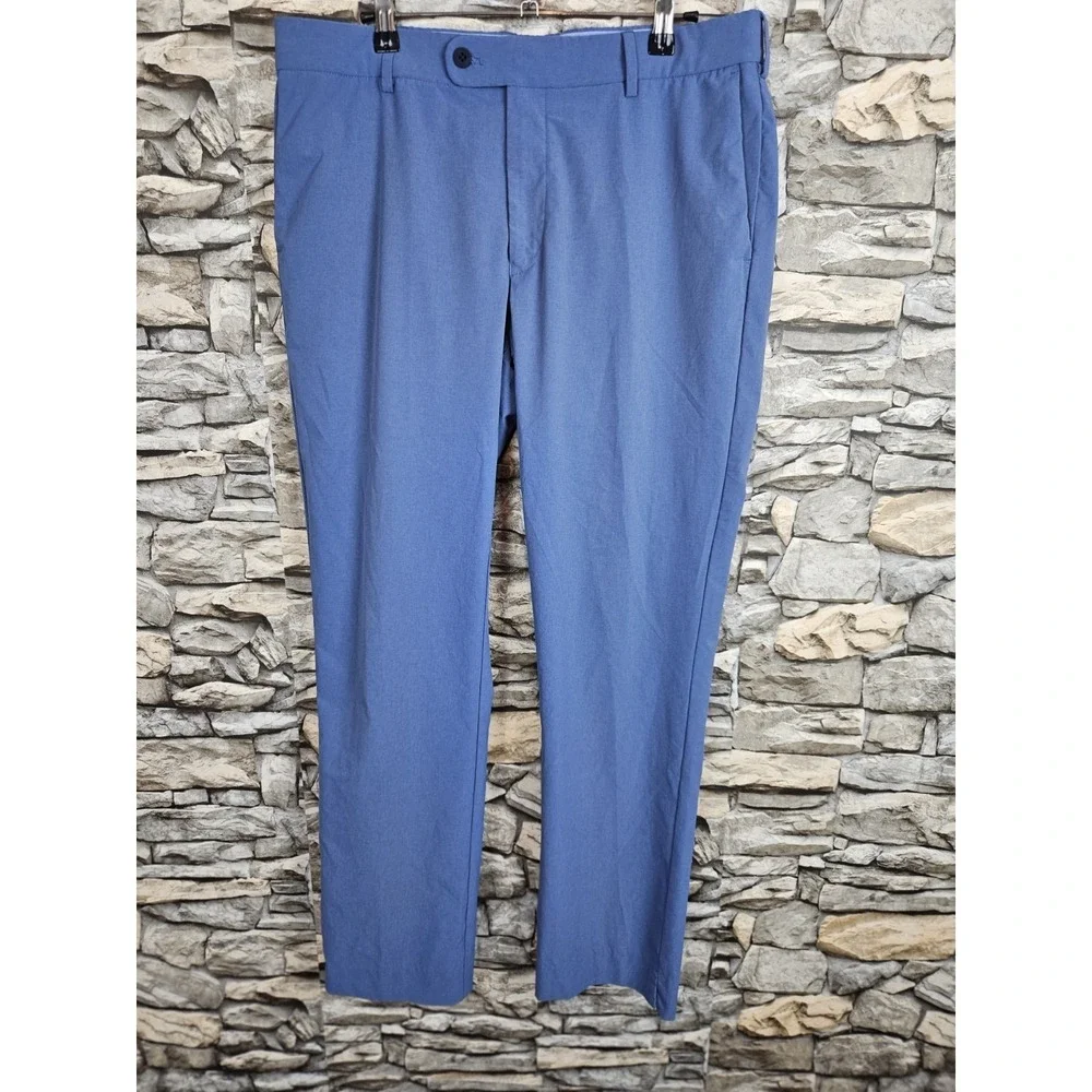 Peter Millar‎ Men's Crown Crafted Straight Leg Chino Pants Blue 35x30